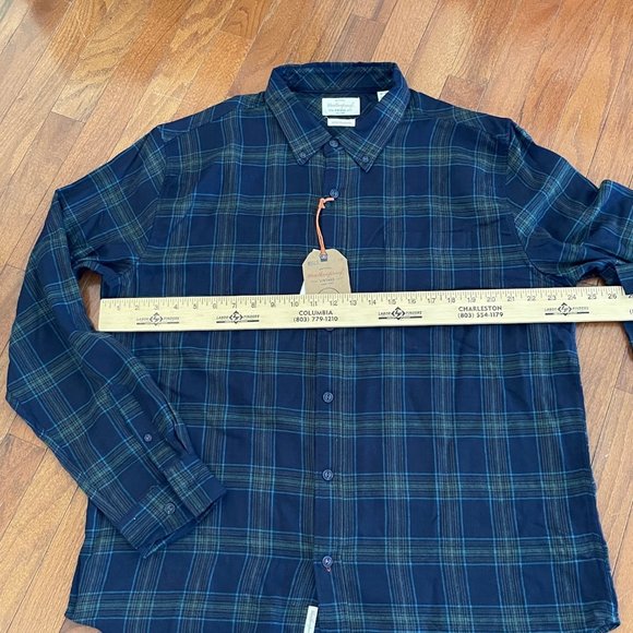 New Men's Weatherproof Vintage Luxe Flannel Button Down Size XL - Picture 8 of 9